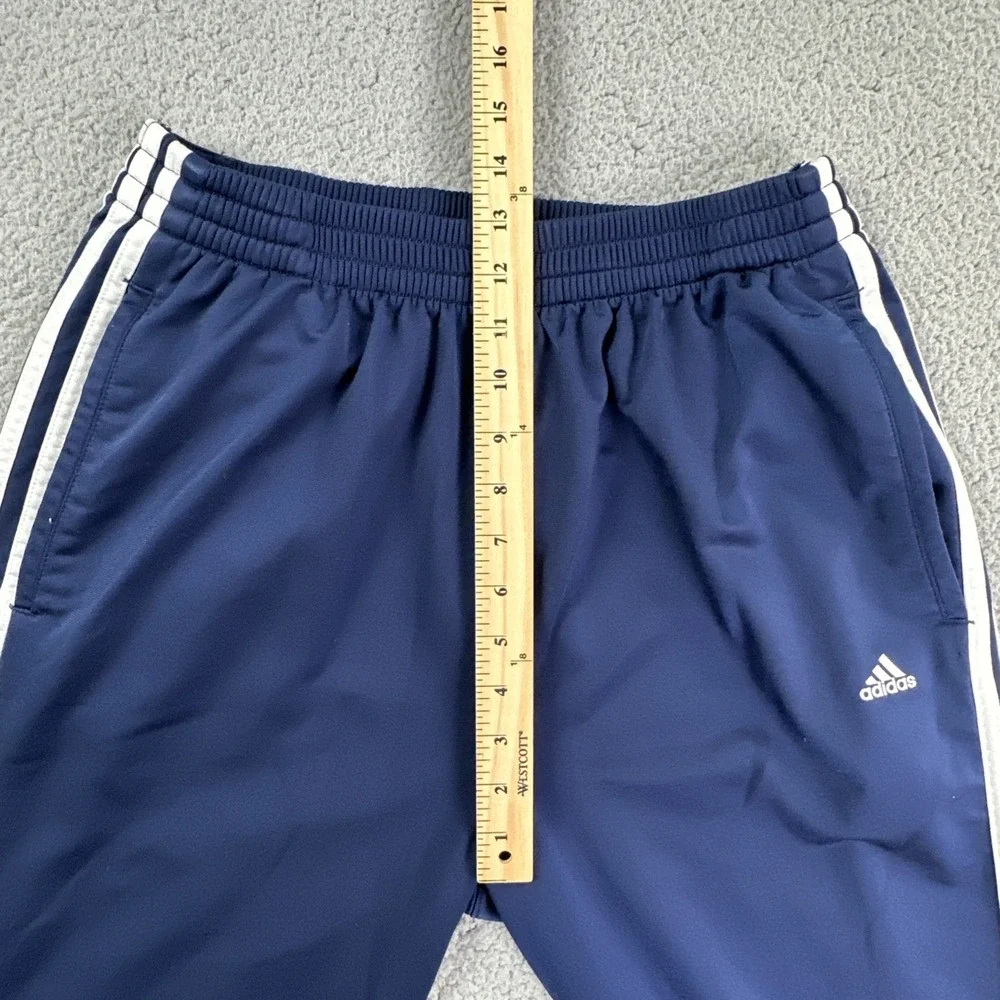VTG Y2K Adidas‎ Breakaway Pants Men Large Blue Tearaway 3 Stripes Dazzle